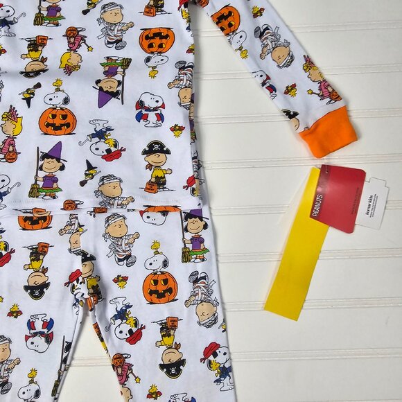 Peanuts Halloween Characters 2 Piece Long Sleeve Pajama Set Toddlers Size 4T NWT - Picture 3 of 8